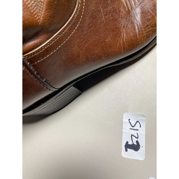 Lucchese 2000 Men Vintage Cowboys Boots Sz 10.5 D Brown Leather Western T3022R4 - Picture 12 of 16